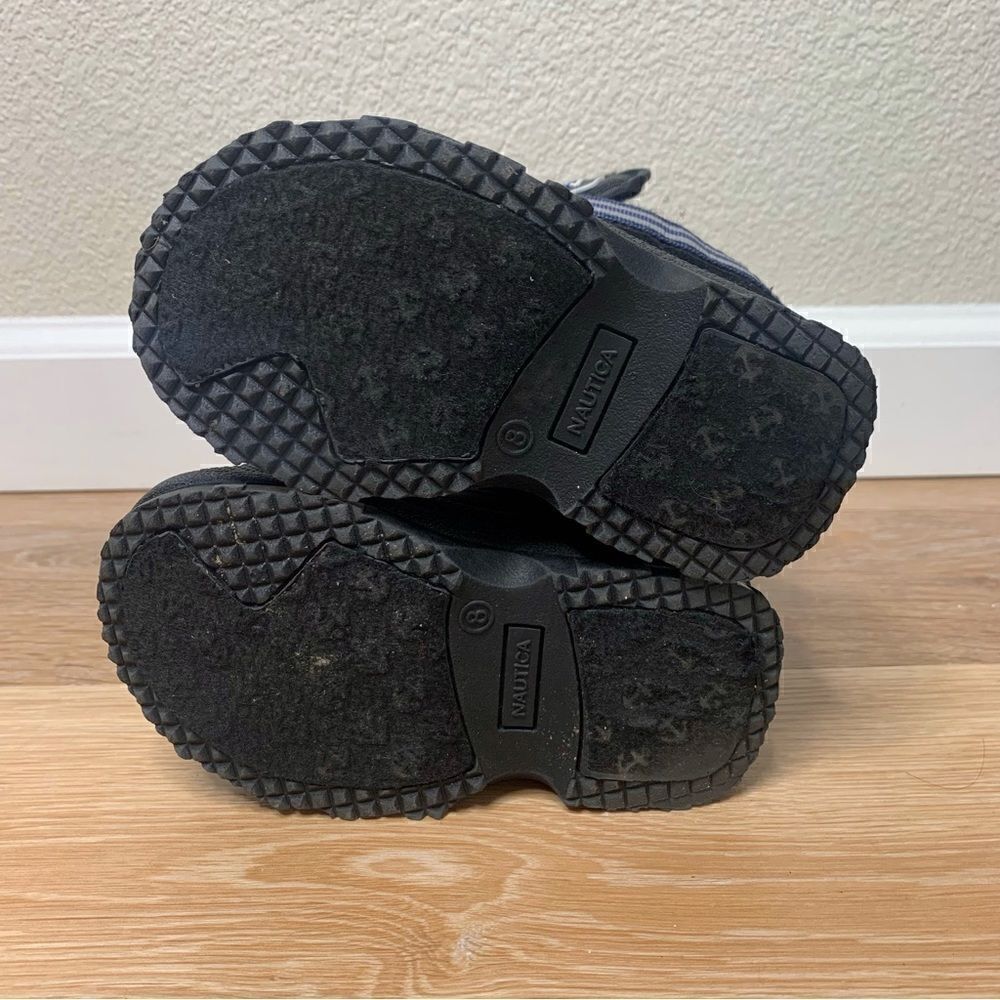Nautica Port Toddler Size 8 Boy Black Blue Waterproof Snow Boots - Picture 10 of 12